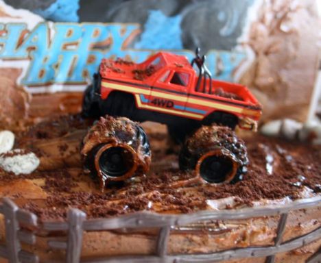 Gluten Free Birthday Cake on Gluten Free Monster Truck Birthday Cake By Adventures Of A Gluten Free